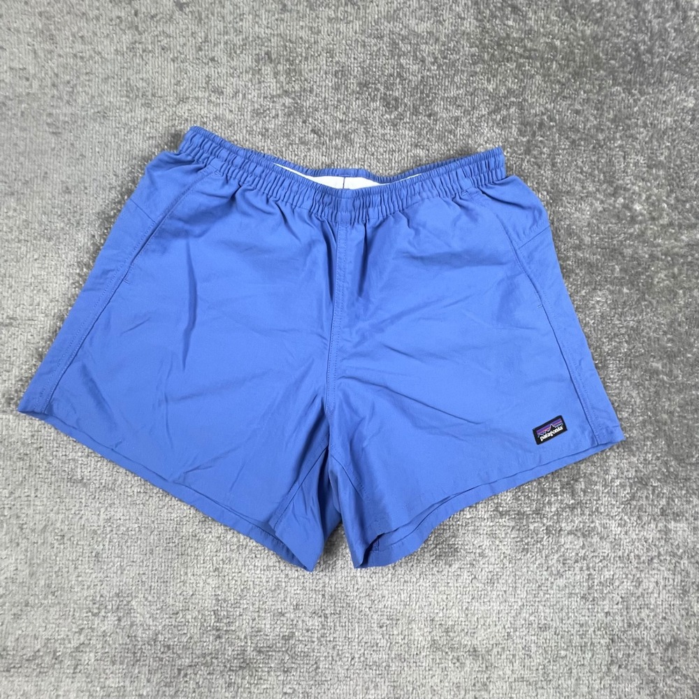 Patagonia Womens Barely Baggies Shorts Blue 5" Inseam 57057 SP16 Size Small